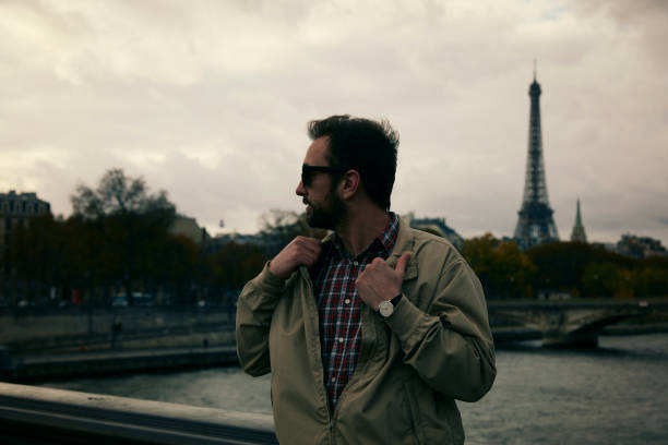 istock Handsome man enjoying in Paris. 1198860075