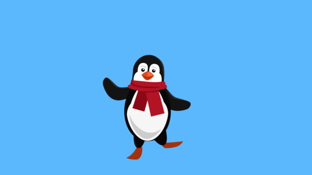Penguin Cartoon Stock Videos and Royalty-Free Footage - iStock