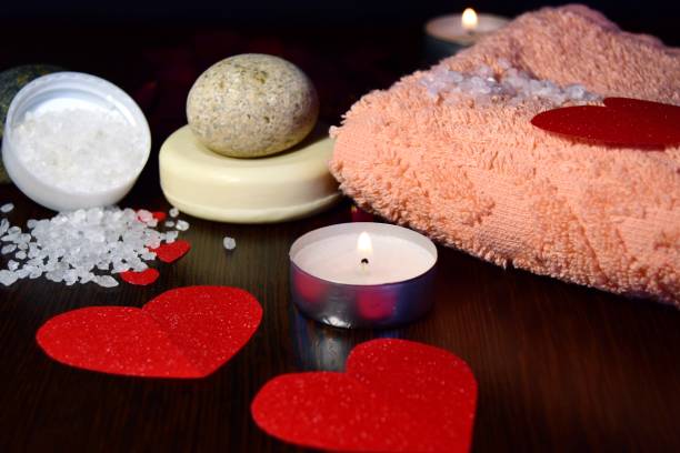 istock Valentine's day holiday at the Spa in a low key 1198862535