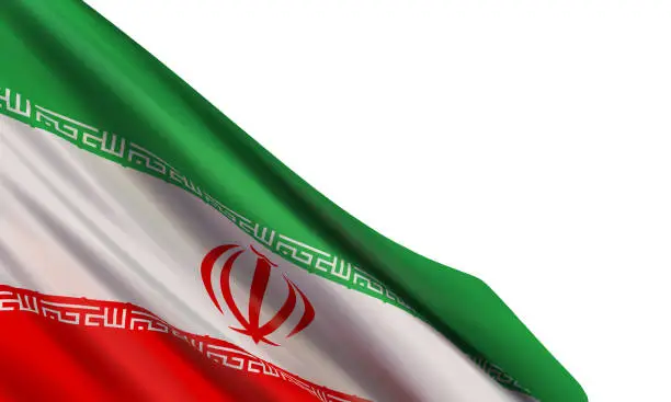 Vector illustration of Flag of Iran