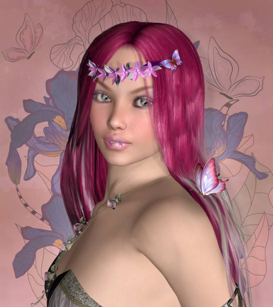 istock Young fairy portraying springtime rebirth 1198866202