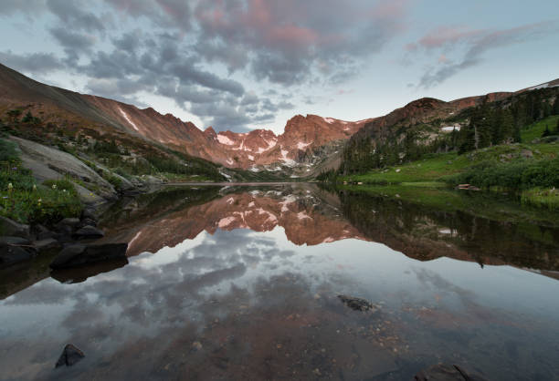 istock Sunrise at Lake Isabelle, Colorado 1198868384