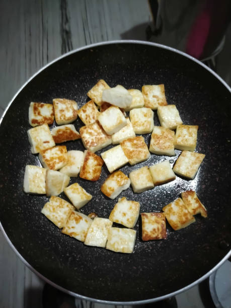 istock Stir Fried Tofu in an Iron pan 1198869887