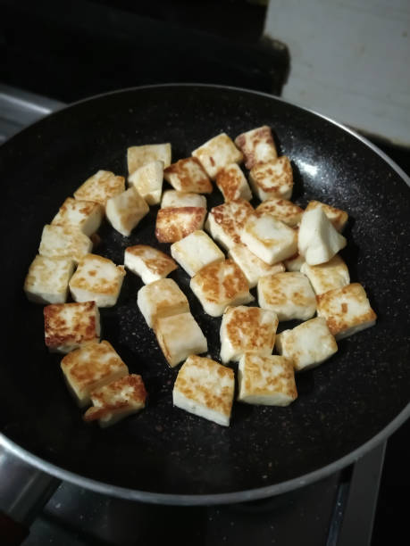 istock Stir Fried Tofu in an Iron pan 1198869890