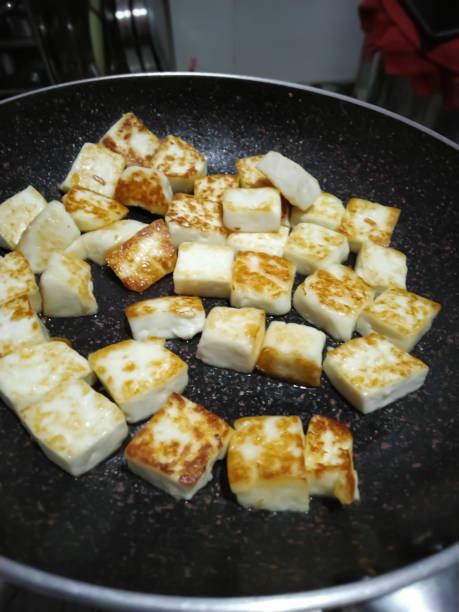 istock Stir Fried Tofu in an Iron pan 1198869915