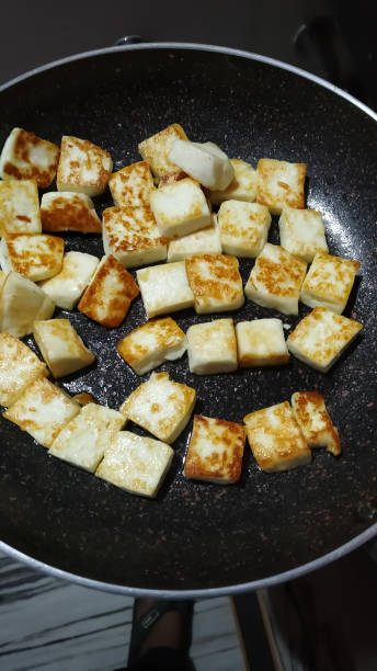 istock Stir Fried Tofu in an Iron pan 1198869920