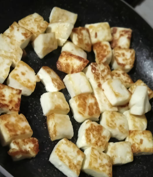 istock Stir Fried Tofu in an Iron pan 1198869922