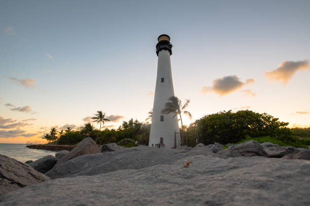 The lighthouse on sunet The lighthouse on Key west island Florida Florida Keys lighthouse stock pictures, royalty-free photos & images