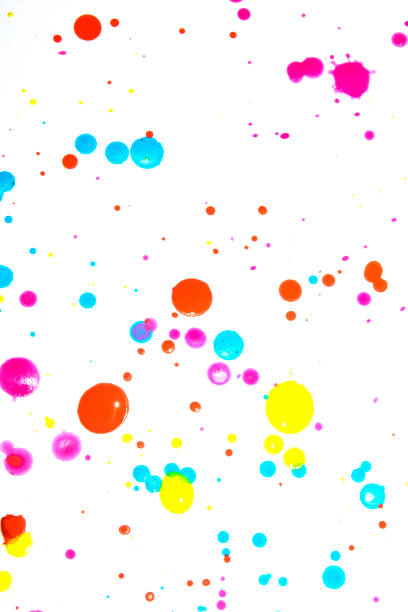 istock Acrylic Paint Blobs Splatters and spots for Background 1198873073