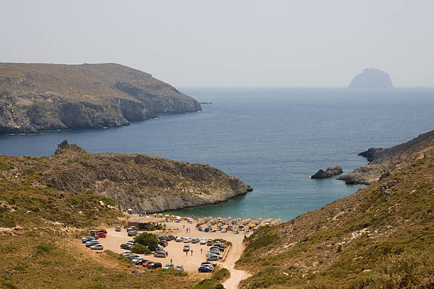 Chalkos Beach, Kithira Island stock photo