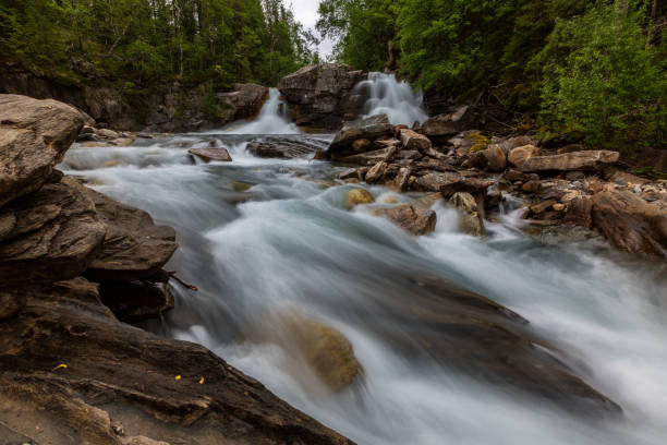 istock Beautiful stream with waterfall on background, long exposure 1198885007