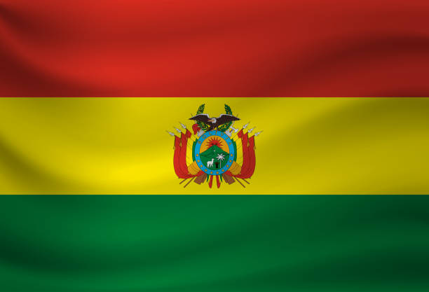istock Waving flag of Bolivia. Vector illustration 1198887261