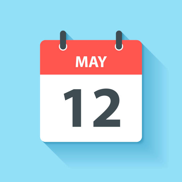 istock May 12 - Daily Calendar Icon in flat design style 1198887274