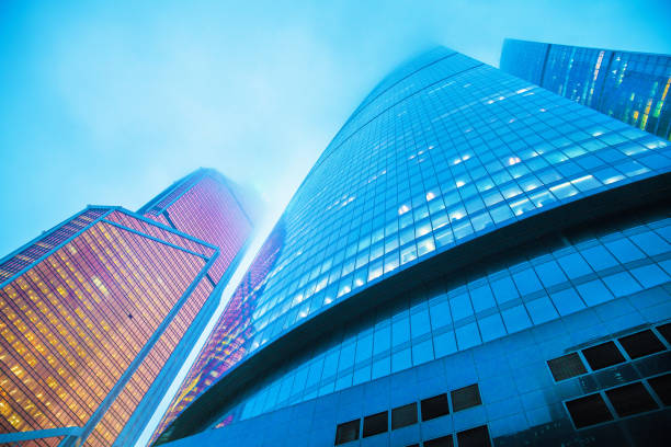 istock Moscow City .Skyscrapers view at bottom point 1198887287