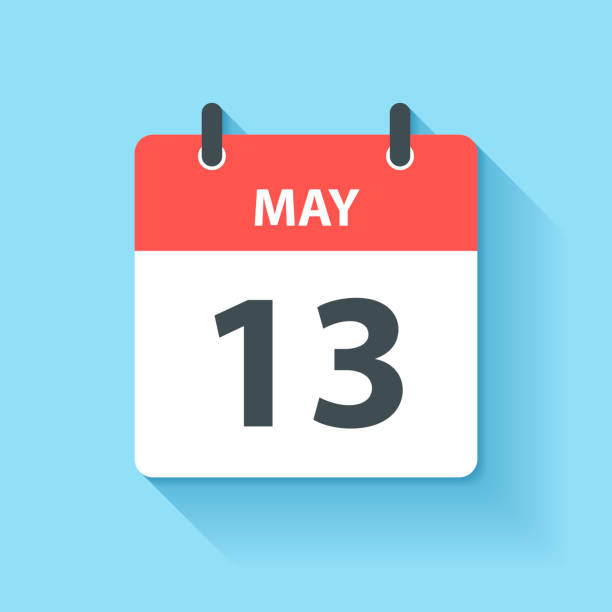 istock May 13 - Daily Calendar Icon in flat design style 1198887339