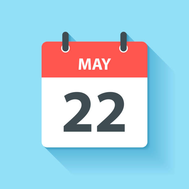 istock May 22 - Daily Calendar Icon in flat design style 1198888598
