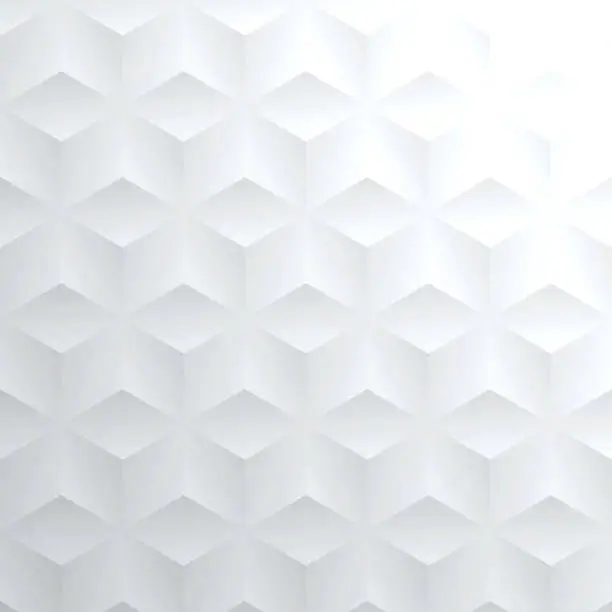 Vector illustration of Abstract bright white background - Geometric texture