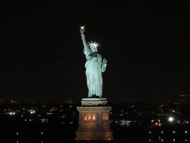istock Statue of Liberty at Night 1198901002