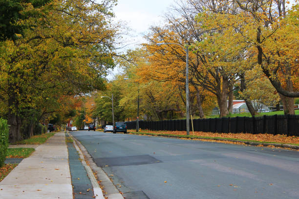 istock City street, autumn. 1198903785