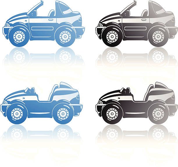 ilustraciones, imágenes clip art, dibujos animados e iconos de stock de roadster y targa - roadster