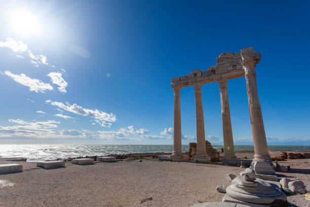 istock Temple of Apollo during wind storm 1198904720