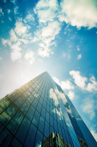 istock Modern skyscrapers in business district 1198905023