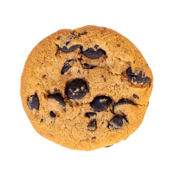 istock Chocolate chip cookies isolated on white background. Sweets. 1198905812