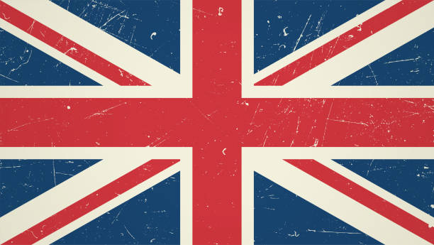 illustrazioni stock, clip art, cartoni animati e icone di tendenza di bandiera della gran bretagna - british flag flag london england england