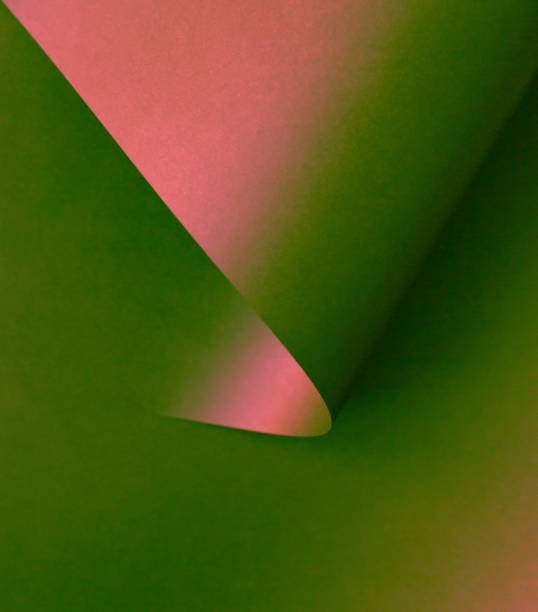 istock Retro futuristic abstract colorful gradient paper layout 1198929057
