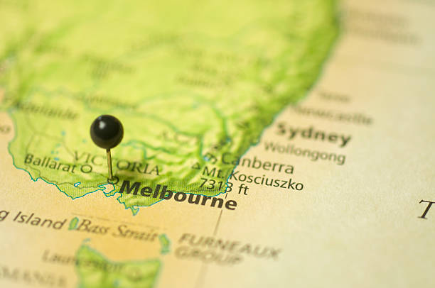 istock Map Of melbourne,Australia 119893025