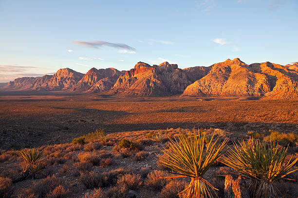 istock A view of mountains at dawn in desert 119893027