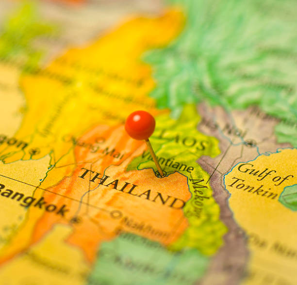 istock Map Of Thailand With Bangkok 119893031