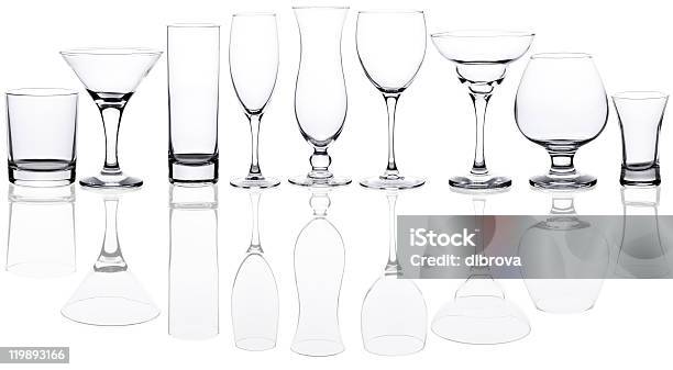 Glasses Stock Photo - Download Image Now - Brandy Snifter, Champagne Flute, Collection