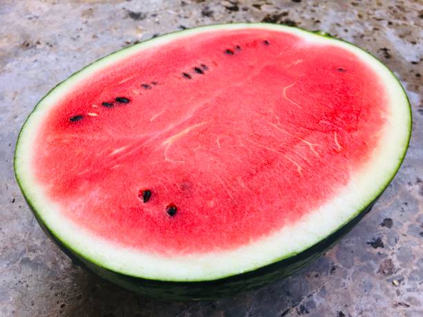 istock Watermelon has a red flesh. 1198938681