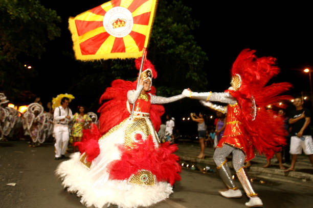 scuola samba al carnevale di ilheus - samba school parade foto e immagini stock