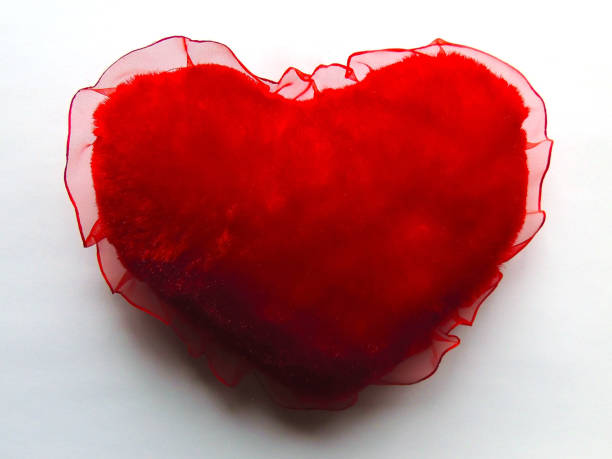 istock Red heart on a color background. 1198951266