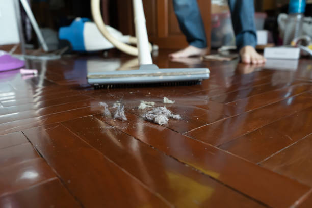 istock Cleaning dust on the floor with vacuum cleaner 1198959105