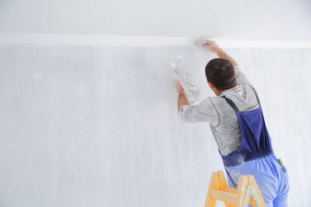 мужчины рисуют пустой домашний интерьер - house painter painter painting home improvement стоковые фото и изображения