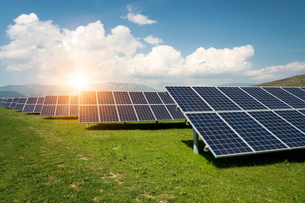 istock Solar panels, photovoltaic - alternative electricity source 1198971047