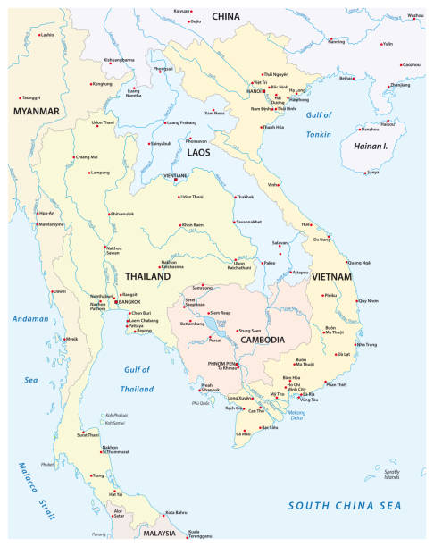 東南亞國家地圖 - 海南島 幅插畫檔、美工圖案、卡通及圖標