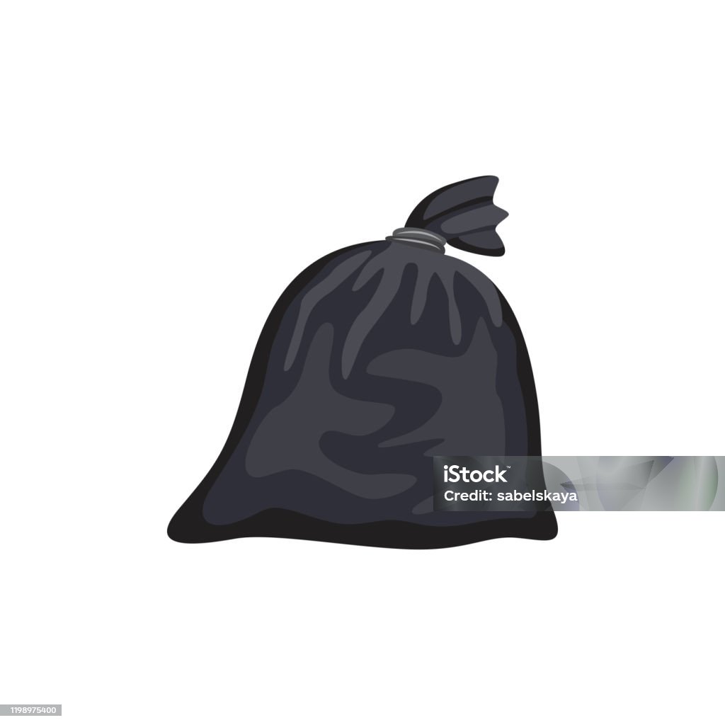 Kantong sampah plastik hitam diikat ke simpul berdiri terisolasi di latar belakang putih - Bebas Royalti Bentuk vektor stok Kantong sampah plastik hitam diikat ke simpul berdiri terisolasi di latar belakang putih - Bebas Royalti Bentuk vektor stok