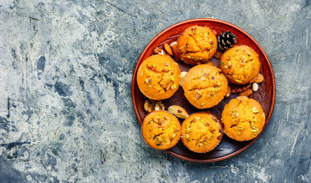istock Fragrant homemade cakes, muffins. 1198976308