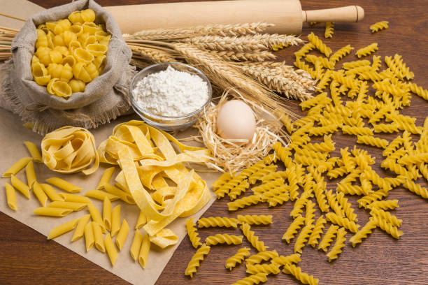 istock Organic food. Durum wheat pasta 1198978678