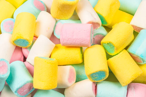 istock Colorful tasty marshmallow background. 1198981024