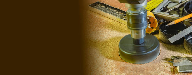 istock Tool for making round holes in wood 1198981181
