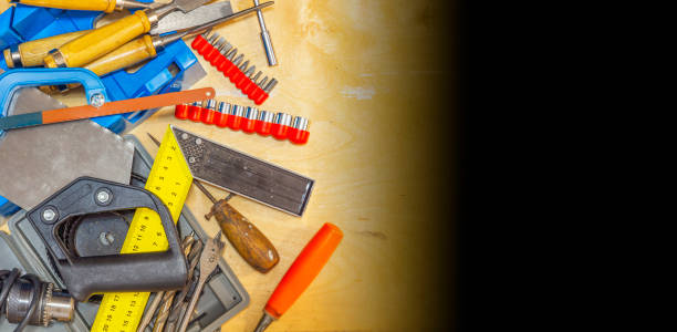 istock Hand tools for production and repair 1198981183