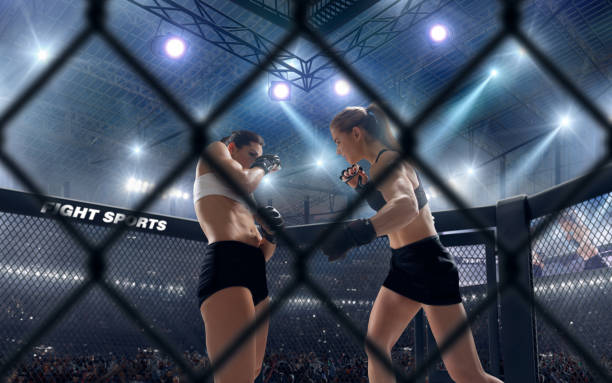 istock MMA women. 1198981388