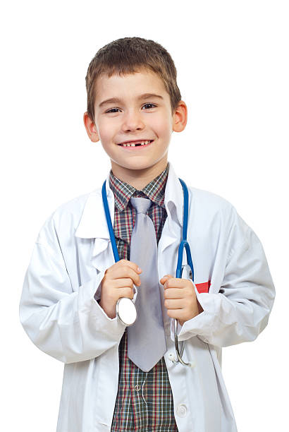 istock Laughing future doctor with stethoscope 119898199