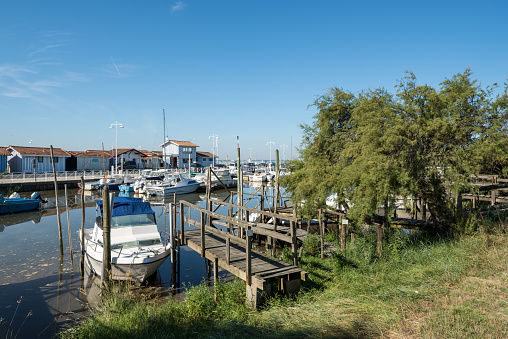 The small fishing and oyster port of Audenge, near Arcachon