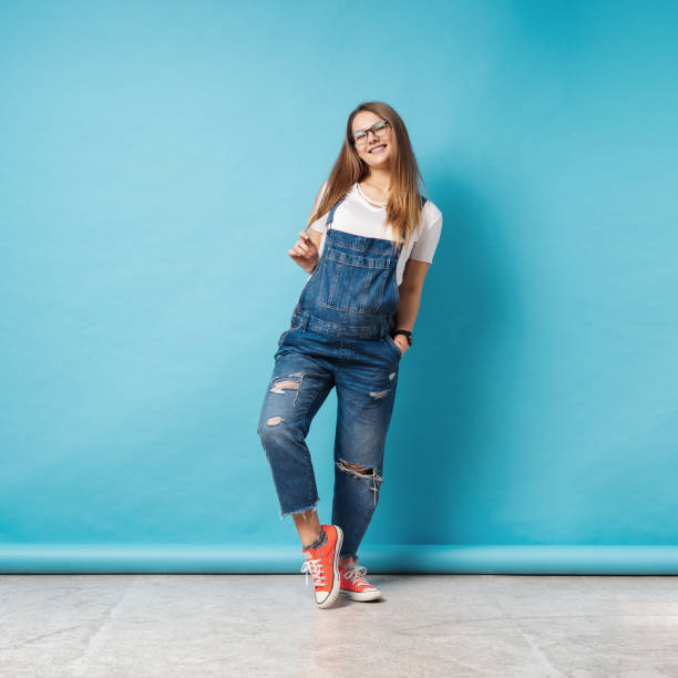 1,600+ Denim Jumpsuit Stock Photos, Pictures & Royalty-Free Images - iStock